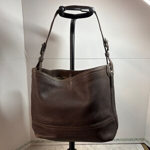 Coach Dark Brown Hobo Pebbled Leather Brown Bag, 5715
